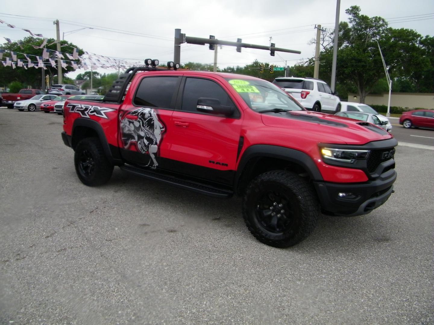 2022 Red /Black RAM 1500 TRX TRX Crew Cab SB 4WD (1C6SRFU90NN) with an 6.2L V8 OHV 16V engine, 8A transmission, located at 4000 Bee Ridge Road, Sarasota, FL, 34233, (941) 926-0300, 27.298664, -82.489151 - Photo#8